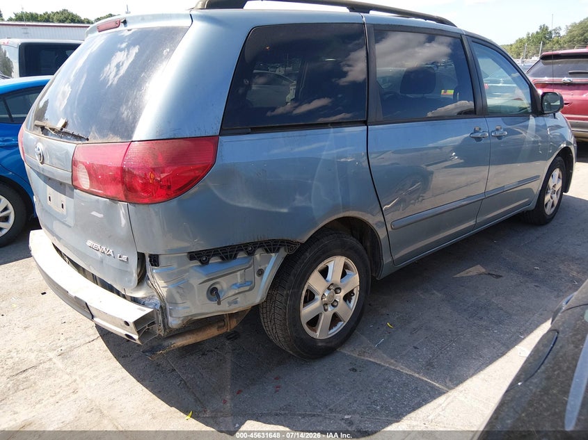 2008 Toyota Sienna VIN 5TDZK23C28S192081 IAAI salvage auction — NORMAL WEAR, Clear-Dealer Only (North Carolina), sold $800 on 2026-07-29 (photo 4)