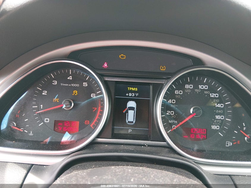 2011 Audi Q7 VIN WA1LGAFEXBD010445 IAAI salvage auction — NORMAL WEAR, Clear (New Jersey), sold $375 on 2026-07-30 (photo 7)