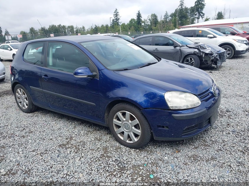 2007 Volkswagen Rabbit VIN WVWBR71K37W278017 IAAI salvage auction — REAR END, Bill Of Sale (Washington), sold $775 on 2026-08-05 (photo 1)