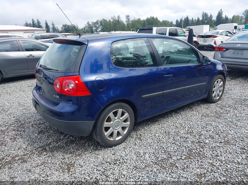 2007 Volkswagen Rabbit VIN WVWBR71K37W278017 IAAI salvage auction — REAR END, Bill Of Sale (Washington), sold $775 on 2026-08-05 (photo 4)