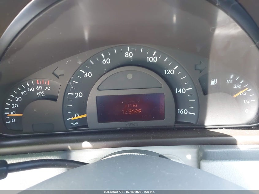 2002 Mercedes-benz C class VIN WDBRF61J72E002770 IAAI salvage auction — REAR END, Salvage (California), sold $600 on 2026-08-12 (photo 7)