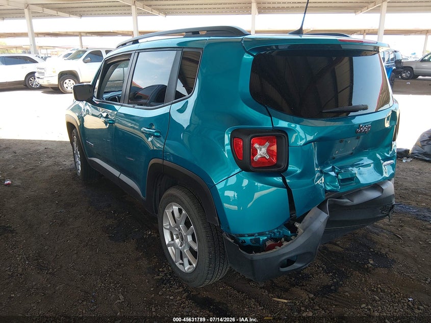 2020 Jeep Renegade VIN ZACNJABB5LPL88748 IAAI salvage auction — REAR END, Salvage Title, sold $2,825 on 2026-08-18 (photo 3)