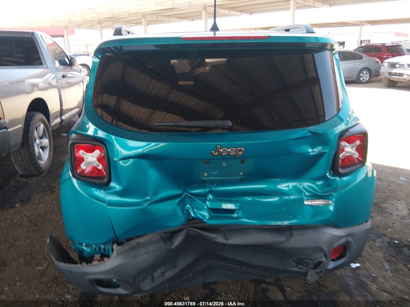 2020 Jeep Renegade VIN ZACNJABB5LPL88748 IAAI salvage auction — REAR END, Salvage Title, sold $2,825 on 2026-08-18 (photo 6)