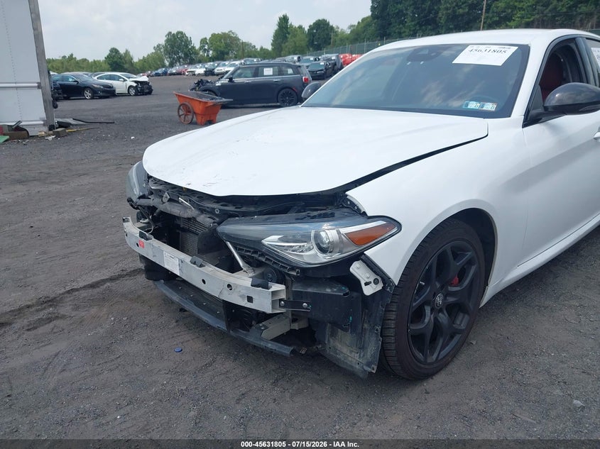 2021 Alfa romeo Giulia VIN ZARFANAN6M7646547 IAAI salvage auction — FRONT END, Salvage Title, sold $3,350 on 2026-08-12 (photo 6)