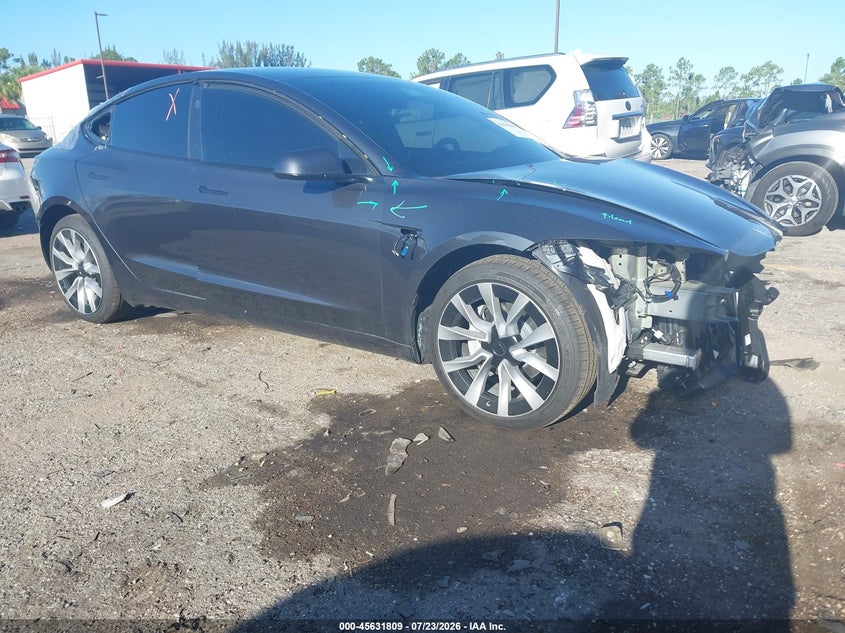 2025 Tesla Model 3 VIN 5YJ3E1EAXSF045246 — IAAI salvage auction photo