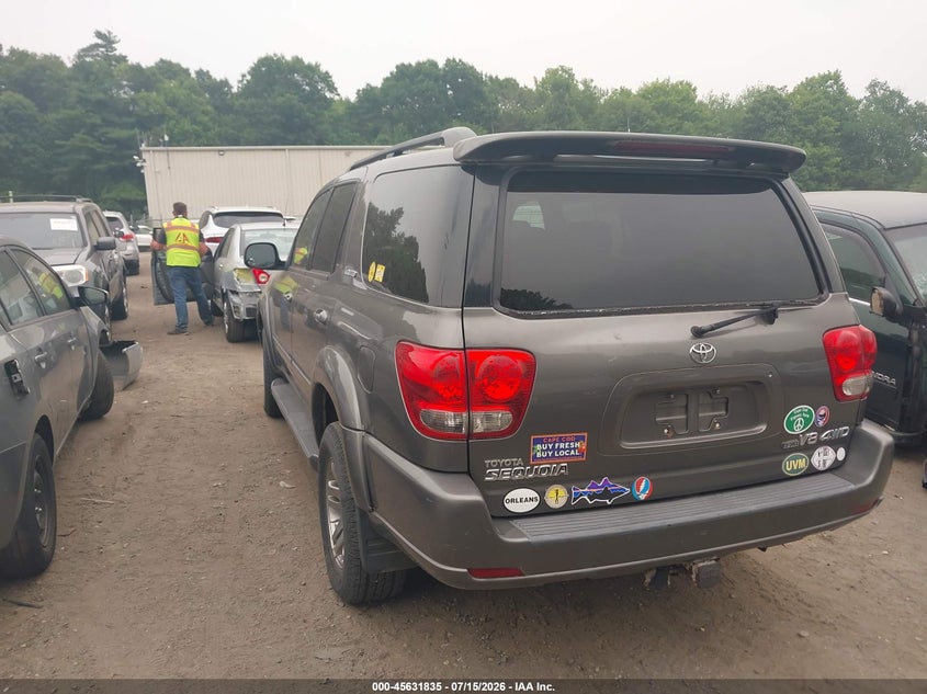 2005 Toyota Sequoia VIN 5TDBT48A55S254778 IAAI salvage auction — NORMAL WEAR, Clear (Massachusetts), sold $2,100 on 2026-07-21 (photo 3)