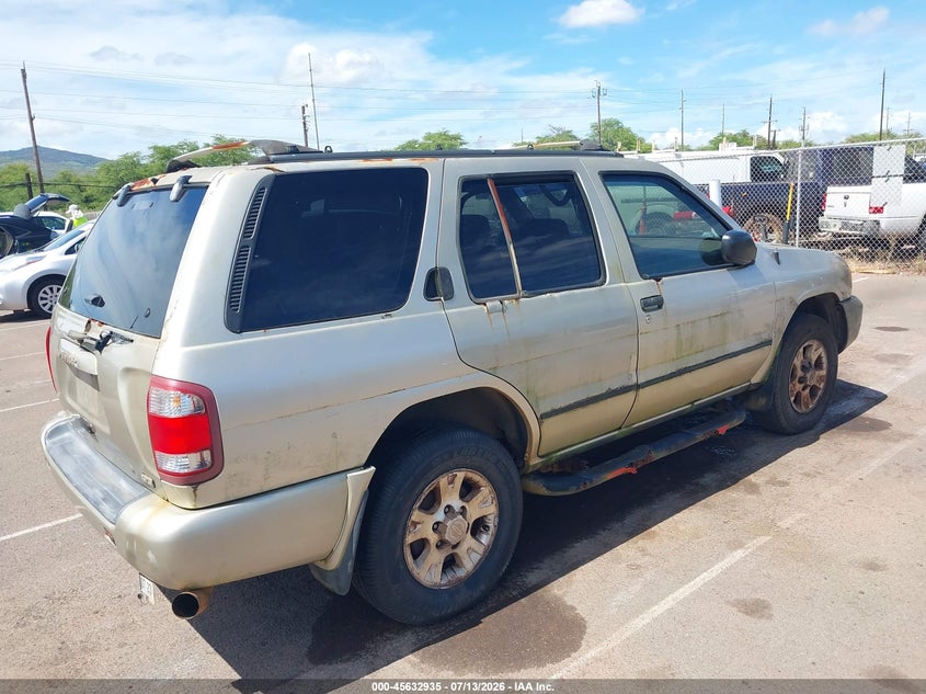 2000 Nissan Pathfinder VIN JN8AR07S0YW435955 IAAI salvage auction — NORMAL WEAR, Clear (Hawaii), sold $25 on 2026-07-28 (photo 4)