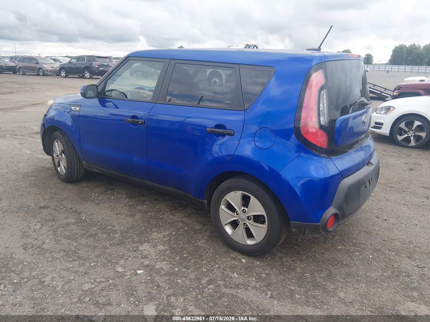 2015 Kia Soul VIN KNDJN2A2XF7208792 IAAI salvage auction — REAR END, Salvage (Arkansas), sold $800 on 2026-08-28 (photo 3)