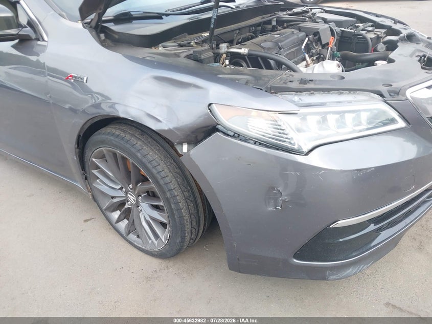 2017 Acura Tlx VIN 19UUB1F55HA011037 IAAI salvage auction — RIGHT FRONT, Salvage Title, sold $2,100 on 2026-09-24 (photo 6)