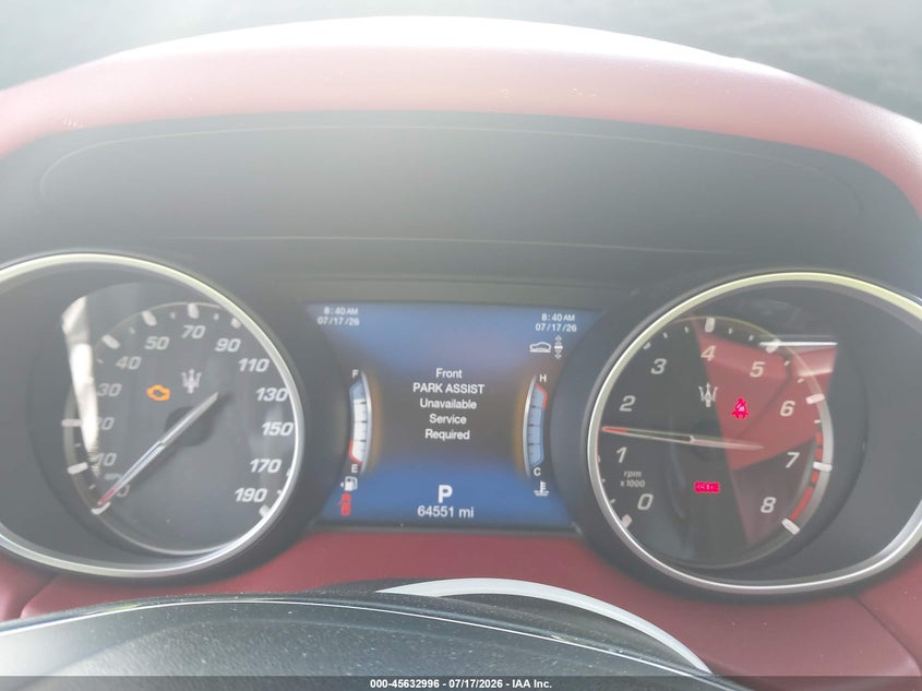 2018 Maserati Levante VIN ZN661XUAXJX270265 IAAI salvage auction — FRONT END, Wait Title, sold $6,300 on 2026-08-08 (photo 7)