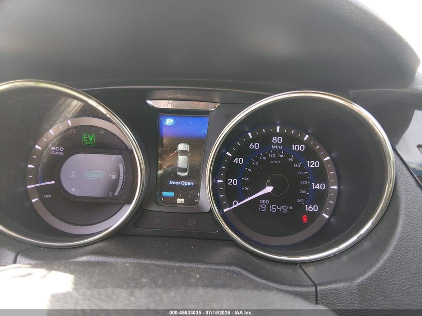2011 Hyundai Sonata hybrid VIN KMHEC4A44BA001361 IAAI salvage auction — NORMAL WEAR, Clear (California), sold $300 on 2026-07-27 (photo 7)