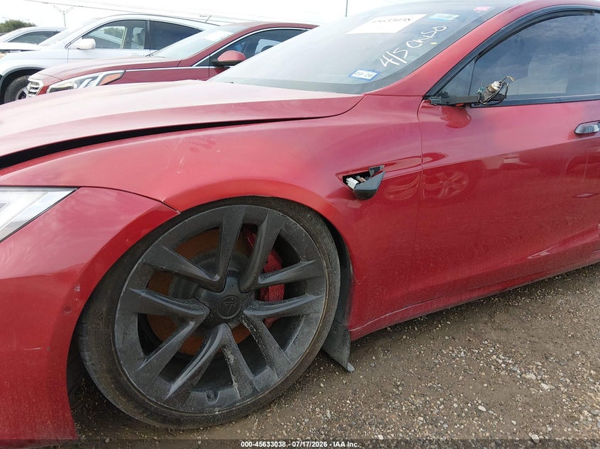 2022 Tesla Model s VIN 5YJSA1E67NF462623 IAAI salvage auction — ENGINE DAMAGE, Nrc Lienholder Repossession Paperwork (Texas), sold $5,600 on 2026-07-30 (photo 6)