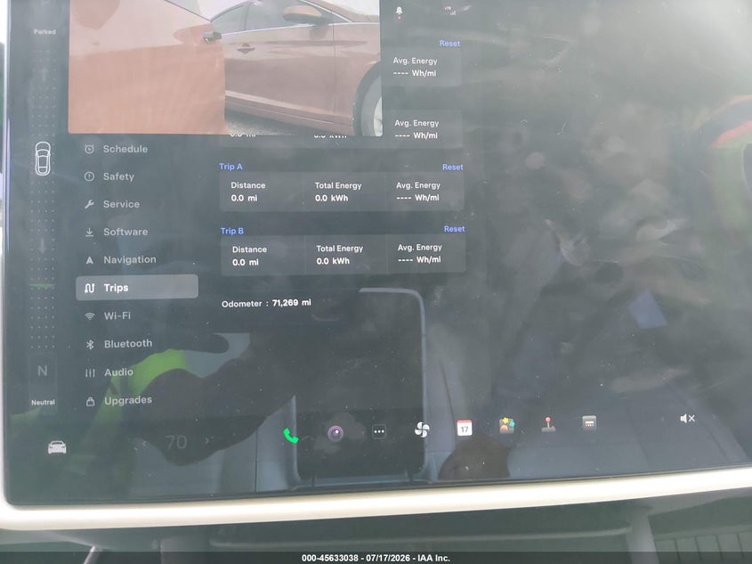 2022 Tesla Model s VIN 5YJSA1E67NF462623 IAAI salvage auction — ENGINE DAMAGE, Nrc Lienholder Repossession Paperwork (Texas), sold $5,600 on 2026-07-30 (photo 7)