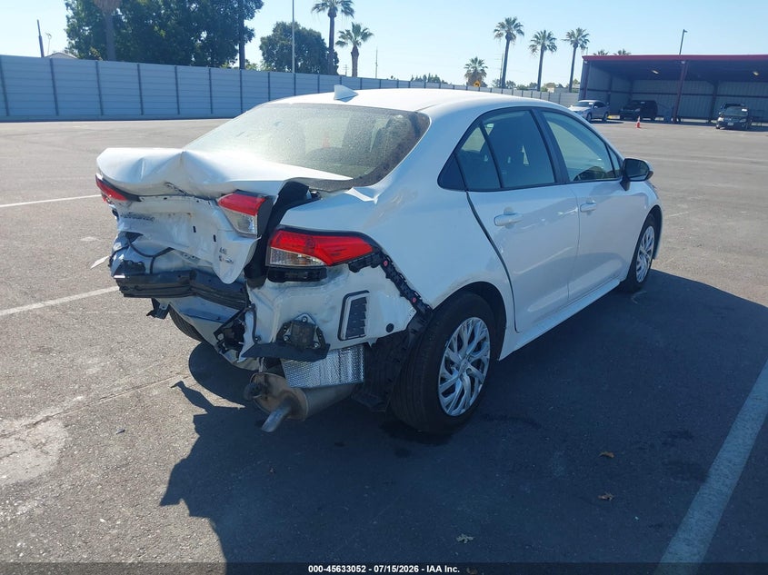 2025 Toyota Corolla VIN JTDBCMFE9SJ039659 IAAI salvage auction — REAR END, Salvage Title, sold $8,450 on 2026-08-25 (photo 4)