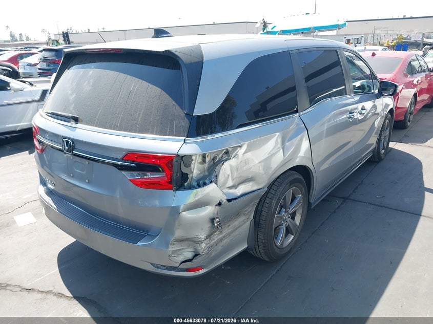 2022 Honda Odyssey VIN 5FNRL6H54NB017393 IAAI salvage auction — RIGHT SIDE, Salvage Title, sold $7,100 on 2026-07-29 (photo 4)