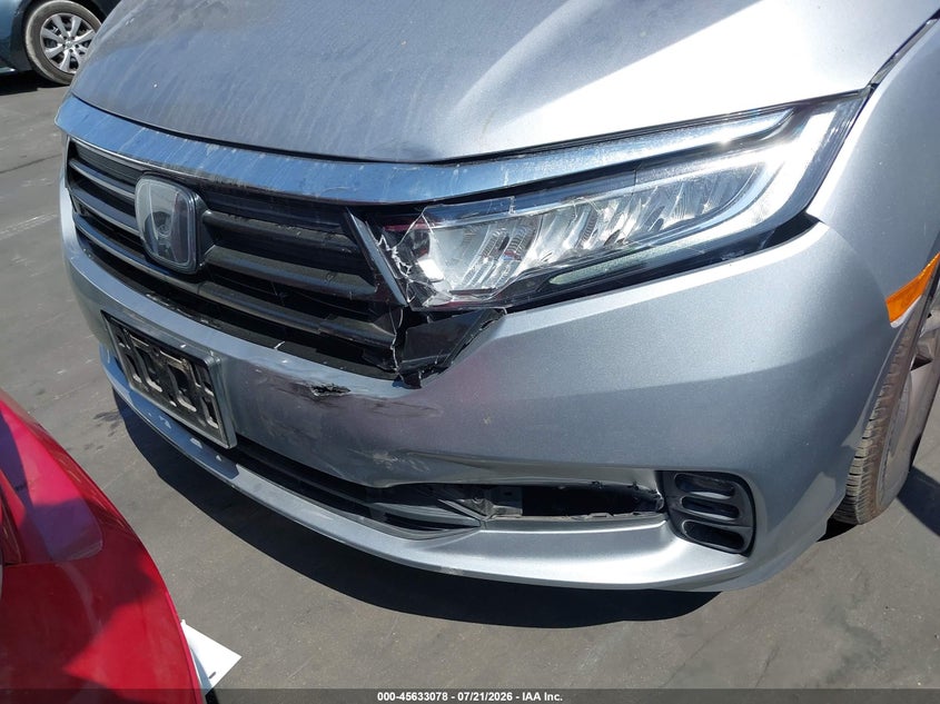 2022 Honda Odyssey VIN 5FNRL6H54NB017393 IAAI salvage auction — RIGHT SIDE, Salvage Title, sold $7,100 on 2026-07-29 (photo 6)