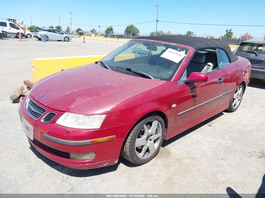 2005 Saab 9-3 VIN YS3FD75Y756013587 IAAI salvage auction — NORMAL WEAR, Clear - Dealer Only (California), sold $200 on 2026-07-23 (photo 2)