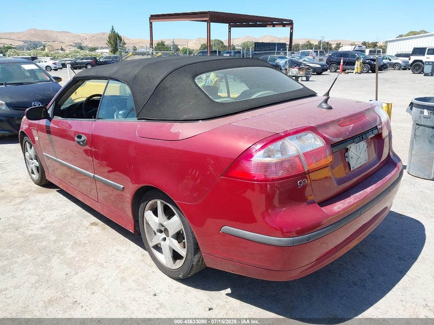 2005 Saab 9-3 VIN YS3FD75Y756013587 IAAI salvage auction — NORMAL WEAR, Clear - Dealer Only (California), sold $200 on 2026-07-23 (photo 3)