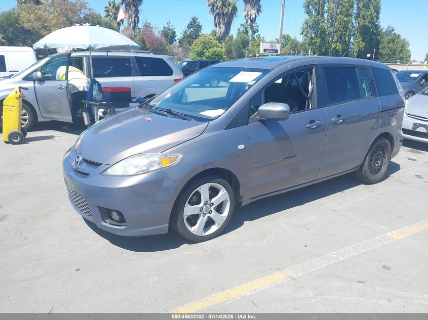 2007 Mazda 5 VIN JM1CR29L870140092 IAAI salvage auction — NORMAL WEAR, App For Dup Clear (California), sold $450 on 2026-07-20 (photo 2)