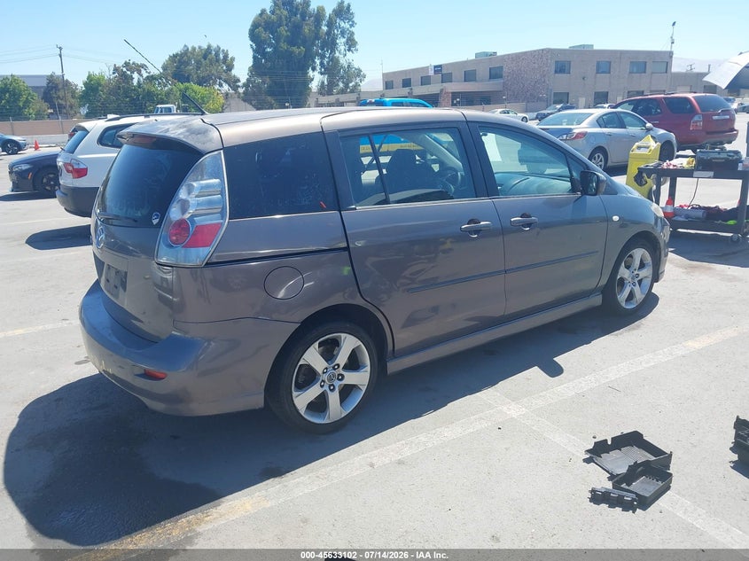 2007 Mazda 5 VIN JM1CR29L870140092 IAAI salvage auction — NORMAL WEAR, App For Dup Clear (California), sold $450 on 2026-07-20 (photo 4)