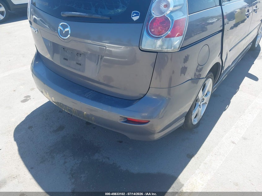 2007 Mazda 5 VIN JM1CR29L870140092 IAAI salvage auction — NORMAL WEAR, App For Dup Clear (California), sold $450 on 2026-07-20 (photo 6)