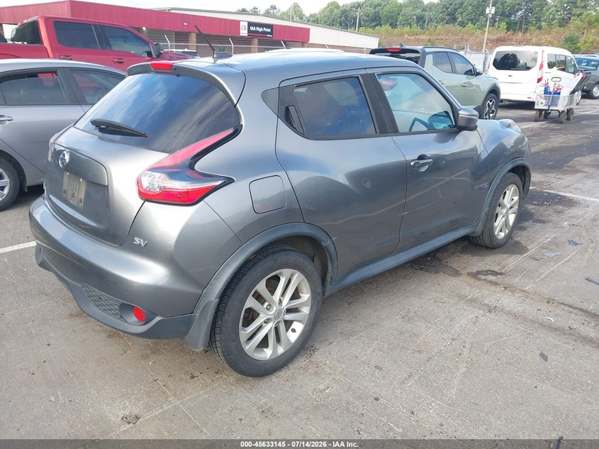 2016 Nissan Juke VIN JN8AF5MR8GT604577 IAAI salvage auction — NORMAL WEAR, Clear (North Carolina), sold $425 on 2026-07-30 (photo 4)