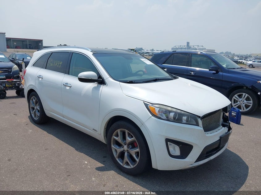 2016 Kia Sorento VIN 5XYPKDA59GG095799 IAAI salvage auction — FRONT END, Clear (Minnesota), sold $700 on 2026-07-29 (photo 1)