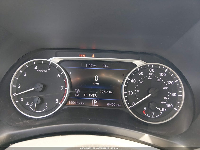 2025 Nissan Sentra VIN 3N1AB8CV6SY393471 IAAI salvage auction — FRONT END, Salvage Title, sold $7,700 on 2026-07-22 (photo 7)