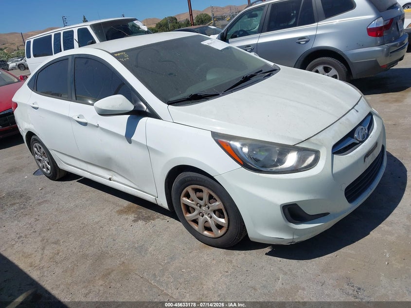2014 Hyundai Accent VIN KMHCT4AE8EU616255 IAAI salvage auction — NORMAL WEAR, Clear - Dealer Only (California), sold $375 on 2026-07-23 (photo 1)
