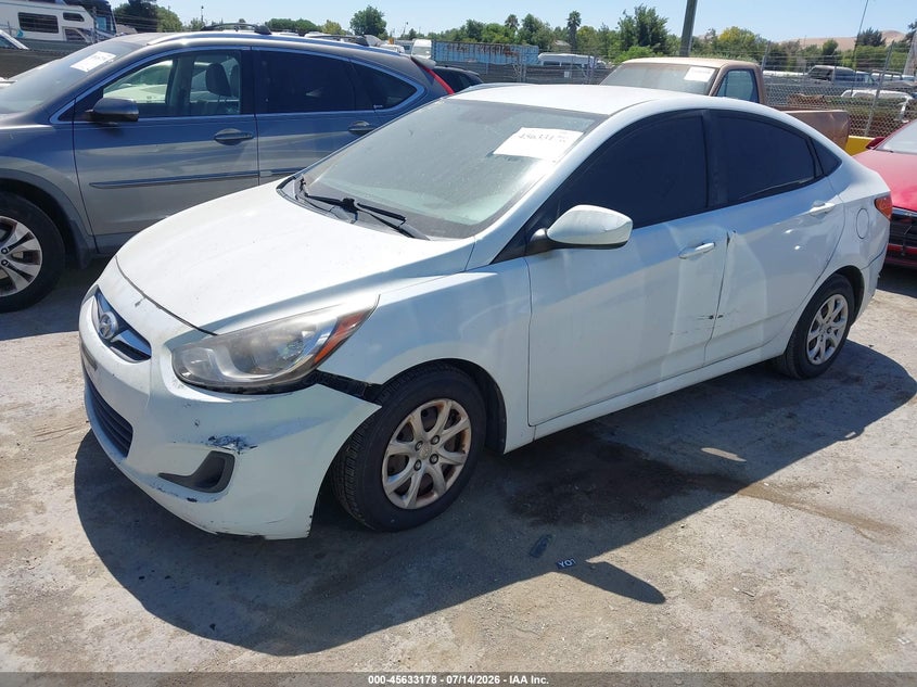 2014 Hyundai Accent VIN KMHCT4AE8EU616255 IAAI salvage auction — NORMAL WEAR, Clear - Dealer Only (California), sold $375 on 2026-07-23 (photo 2)