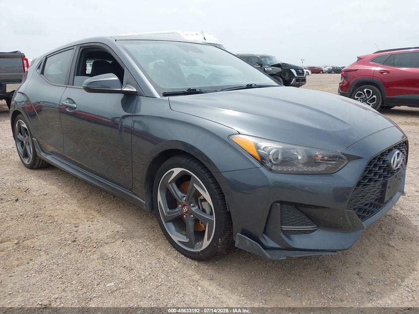 2019 Hyundai Veloster VIN KMHTH6ABXKU019400 IAAI salvage auction — NORMAL WEAR, Original (Texas), sold $2,450 on 2026-07-29 (photo 1)