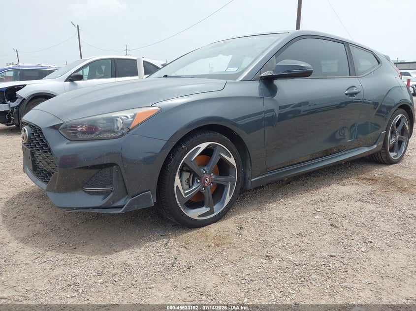 2019 Hyundai Veloster VIN KMHTH6ABXKU019400 IAAI salvage auction — NORMAL WEAR, Original (Texas), sold $2,450 on 2026-07-29 (photo 2)