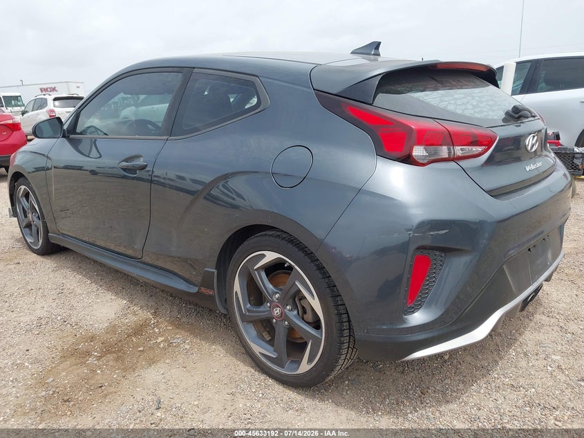 2019 Hyundai Veloster VIN KMHTH6ABXKU019400 IAAI salvage auction — NORMAL WEAR, Original (Texas), sold $2,450 on 2026-07-29 (photo 3)
