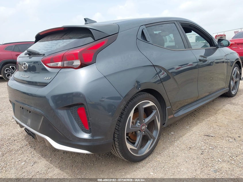 2019 Hyundai Veloster VIN KMHTH6ABXKU019400 IAAI salvage auction — NORMAL WEAR, Original (Texas), sold $2,450 on 2026-07-29 (photo 4)