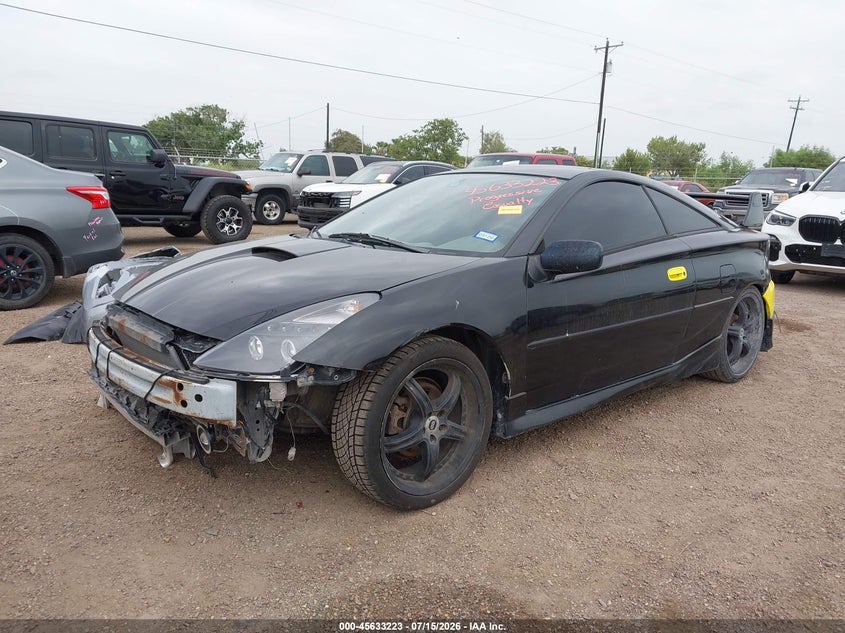 2002 Toyota Celica VIN JTDDR32T820137979 IAAI salvage auction — RIGHT FRONT, Salvage (Texas), sold $225 on 2026-07-25 (photo 2)