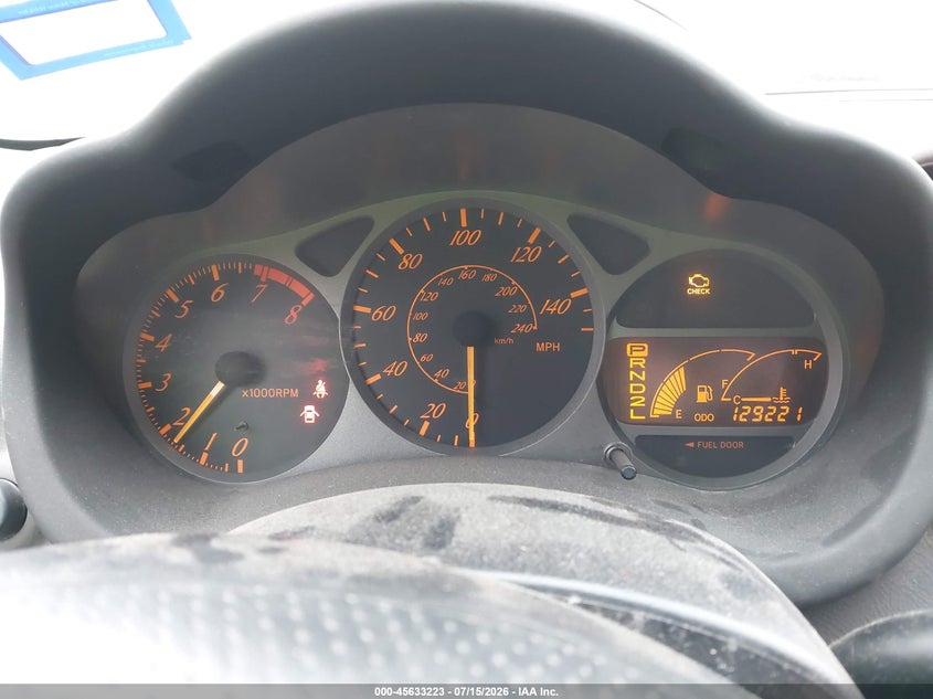 2002 Toyota Celica VIN JTDDR32T820137979 IAAI salvage auction — RIGHT FRONT, Salvage (Texas), sold $225 on 2026-07-25 (photo 7)