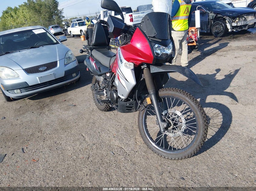 2012 Kawasaki Kl650 VIN JKAKLEE13CDA48018 IAAI salvage auction — FRONT END, Clear (Indiana), sold $25 on 2026-07-29 (photo 1)