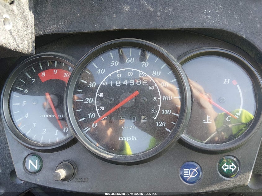 2012 Kawasaki Kl650 VIN JKAKLEE13CDA48018 IAAI salvage auction — FRONT END, Clear (Indiana), sold $25 on 2026-07-29 (photo 7)