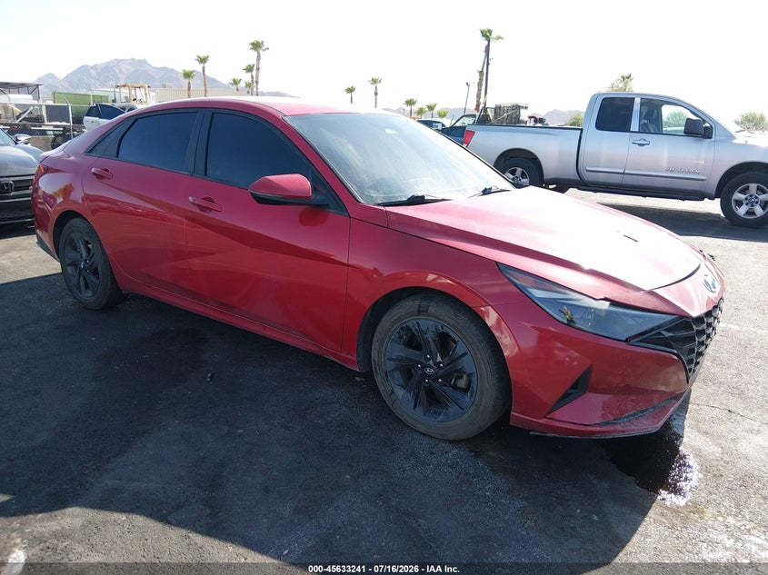 2021 Hyundai Elantra VIN 5NPLM4AG7MH046504 IAAI salvage auction — FRONT END, Salvage (Nevada), sold $2,500 on 2026-07-31 (photo 1)