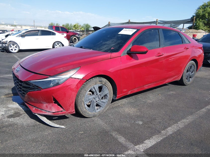 2021 Hyundai Elantra VIN 5NPLM4AG7MH046504 IAAI salvage auction — FRONT END, Salvage (Nevada), sold $2,500 on 2026-07-31 (photo 2)