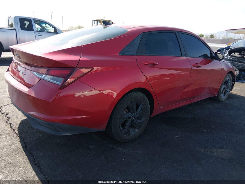 2021 Hyundai Elantra VIN 5NPLM4AG7MH046504 IAAI salvage auction — FRONT END, Salvage (Nevada), sold $2,500 on 2026-07-31 (photo 4)