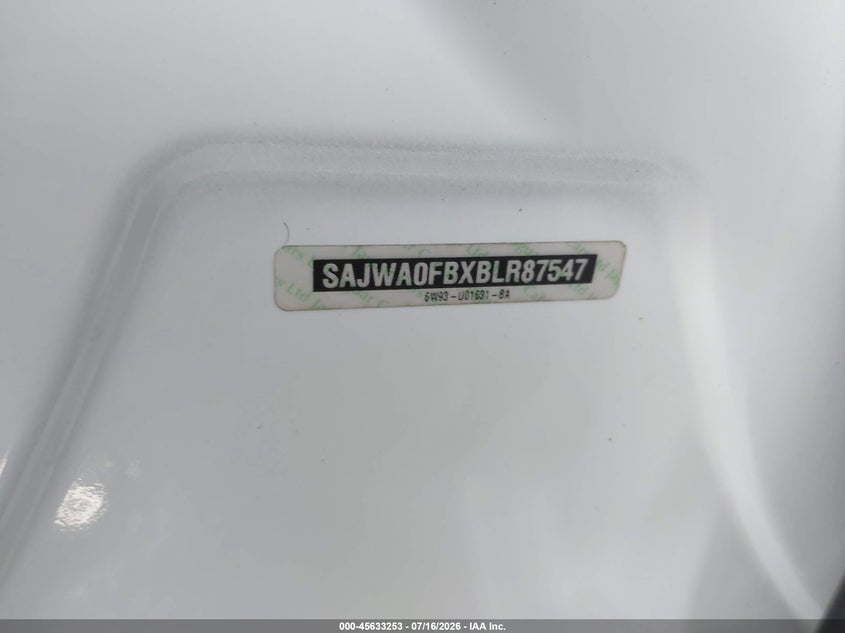 2011 Jaguar Xf VIN SAJWA0FBXBLR87547 IAAI salvage auction — REAR END, Salvage - Greater Than 75% (Maryland), sold $1,050 on 2026-10-03 (photo 9)