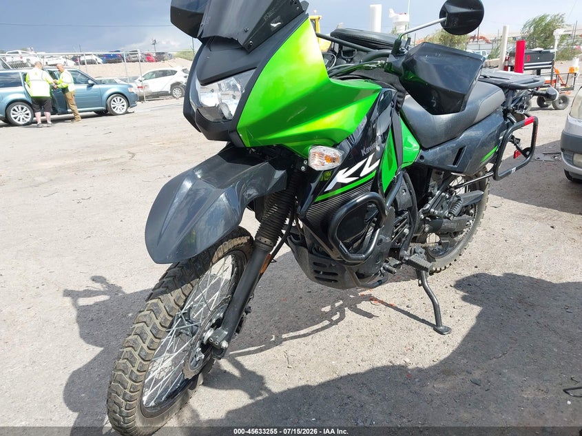 2014 Kawasaki Kl650 VIN JKAKLEE15EDA74607 IAAI salvage auction — FRONT END, Clear (New Mexico), sold $1,550 on 2026-07-20 (photo 2)