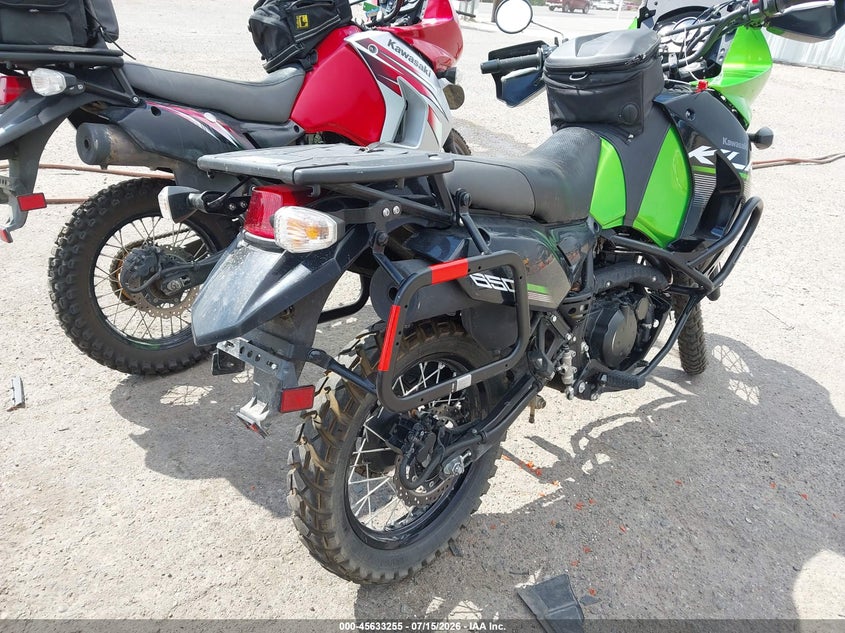 2014 Kawasaki Kl650 VIN JKAKLEE15EDA74607 IAAI salvage auction — FRONT END, Clear (New Mexico), sold $1,550 on 2026-07-20 (photo 4)