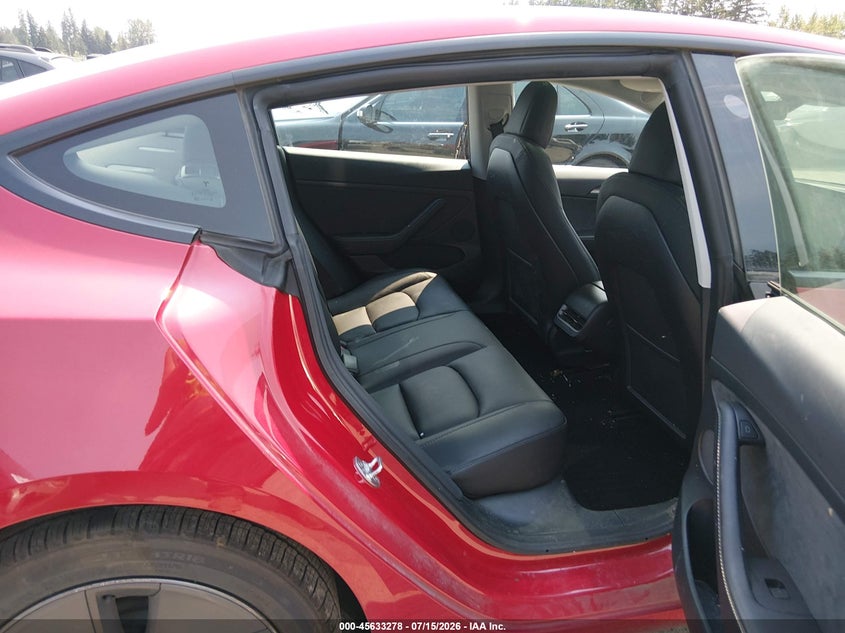2023 Tesla Model 3 VIN 5YJ3E1EA8PF475283 IAAI salvage auction — RIGHT FRONT, Bill Of Sale (Washington), sold $3,150 on 2026-07-30 (photo 8)