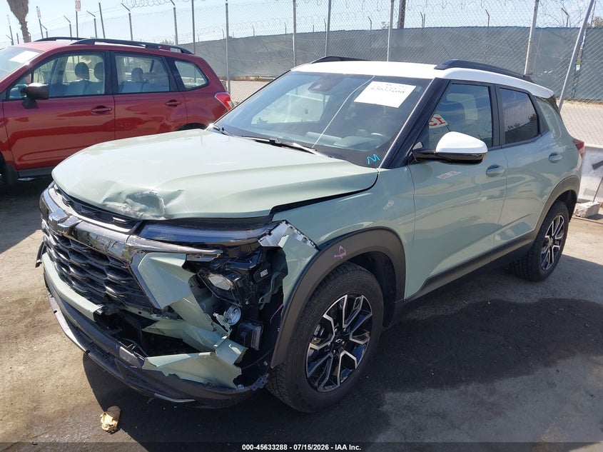 2024 Chevrolet Trailblazer VIN KL79MVSL4RB089845 IAAI salvage auction — FRONT END, Salvage (California), sold $7,100 on 2026-08-29 (photo 2)