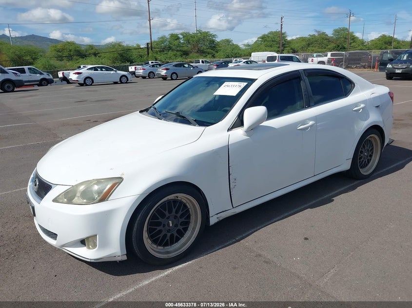 2006 Lexus Is 250 VIN JTHBK262962011579 IAAI salvage auction — NORMAL WEAR, Clear (Hawaii), sold $150 on 2026-07-28 (photo 2)