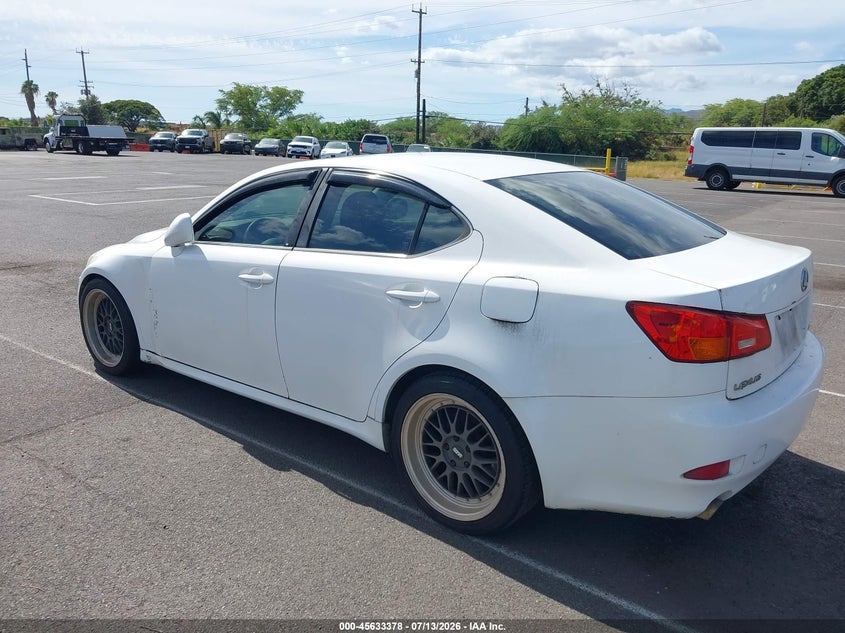 2006 Lexus Is 250 VIN JTHBK262962011579 IAAI salvage auction — NORMAL WEAR, Clear (Hawaii), sold $150 on 2026-07-28 (photo 3)