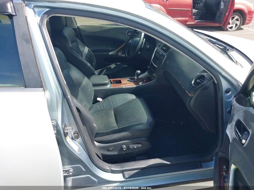 2006 Lexus Is 250 VIN JTHBK262962011579 IAAI salvage auction — NORMAL WEAR, Clear (Hawaii), sold $150 on 2026-07-28 (photo 5)