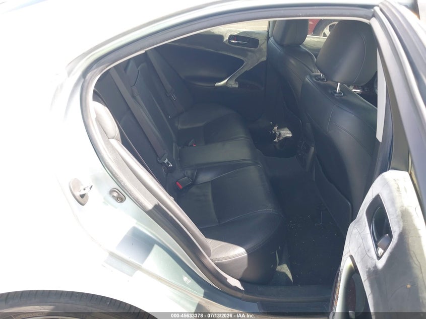 2006 Lexus Is 250 VIN JTHBK262962011579 IAAI salvage auction — NORMAL WEAR, Clear (Hawaii), sold $150 on 2026-07-28 (photo 8)